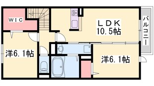 クローバー富士2号館の物件間取画像